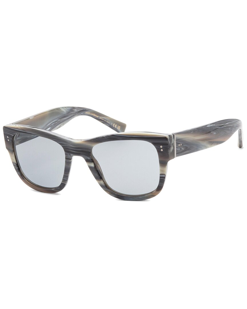 Dolce & Gabbana Men's Dg4338 52mm Sunglasses In Grey