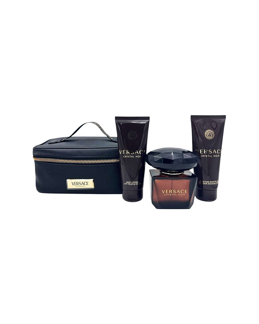 Versace Women's 3oz Crystal Noir 4pc Set In Multi