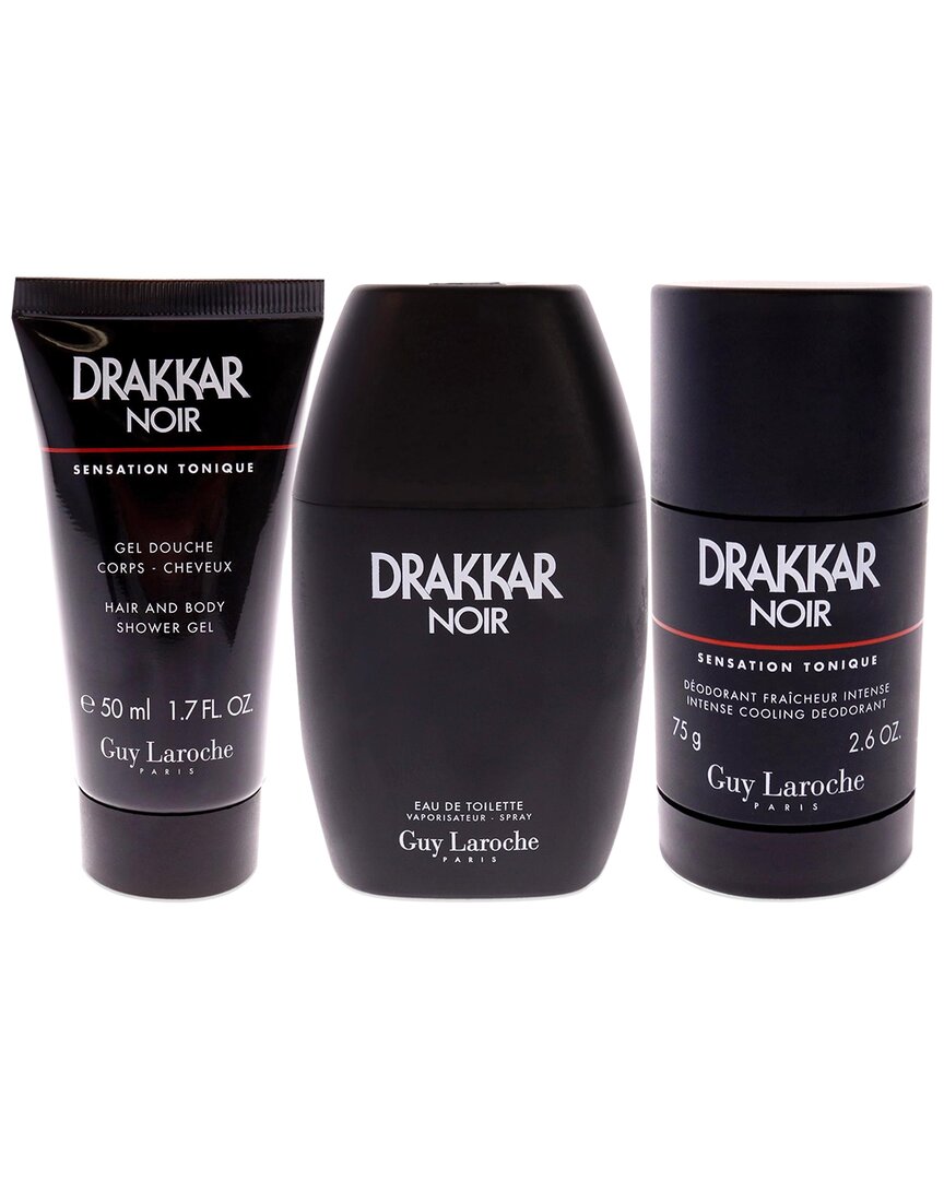 Guy Laroche Men's Drakkar Noir 3pc Gift Set In White