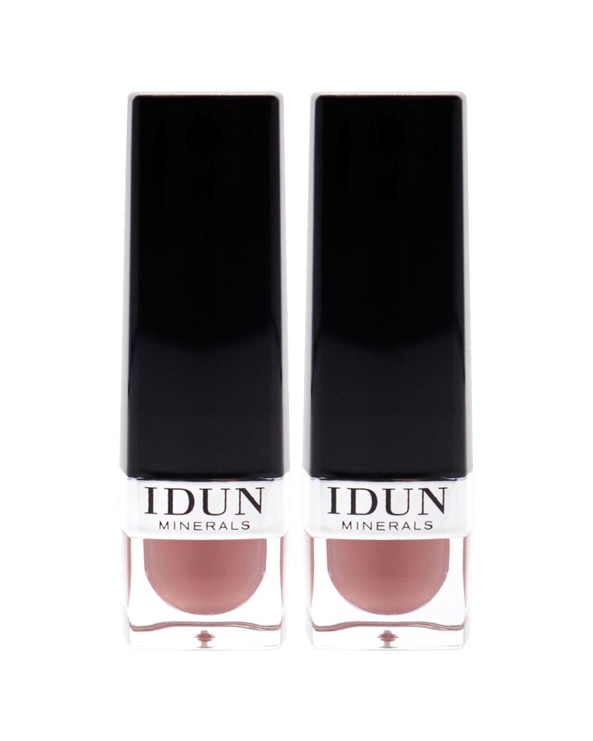 Idun Minerals Women's 0.14oz 109 Lingon Matte Lipstick - Pack Of 2