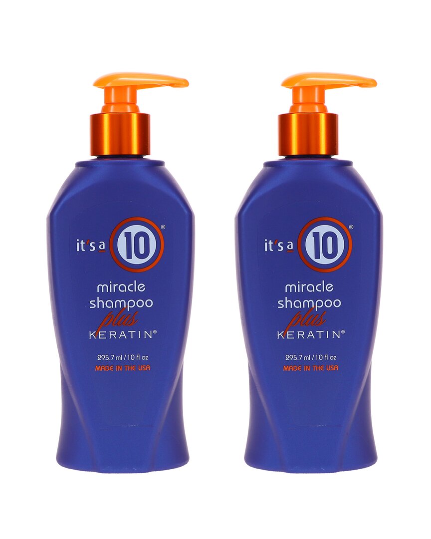 It's A 10 2 Pack 10oz Miracle Shampoo Plus Keratin Sulfate Free