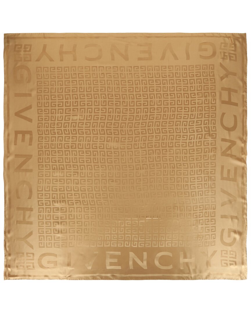 Givenchy Silk Scarf In Brown