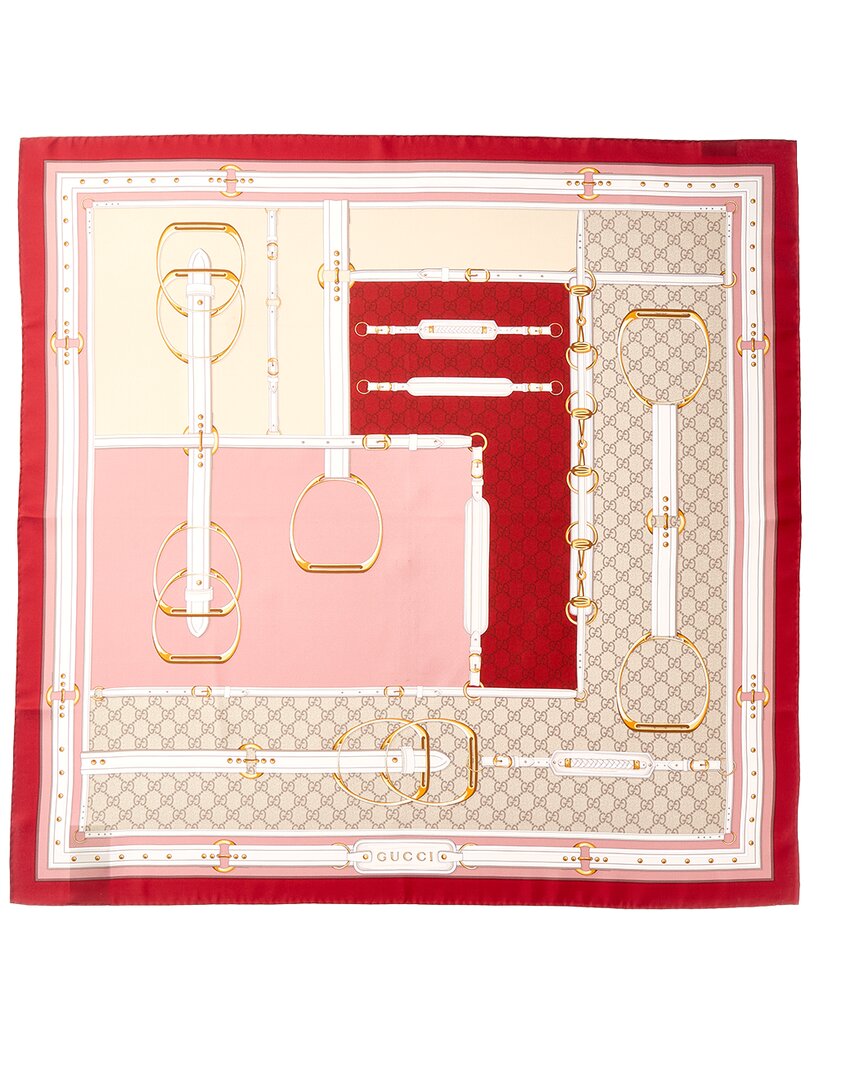 Gucci Twill Silk Scarf