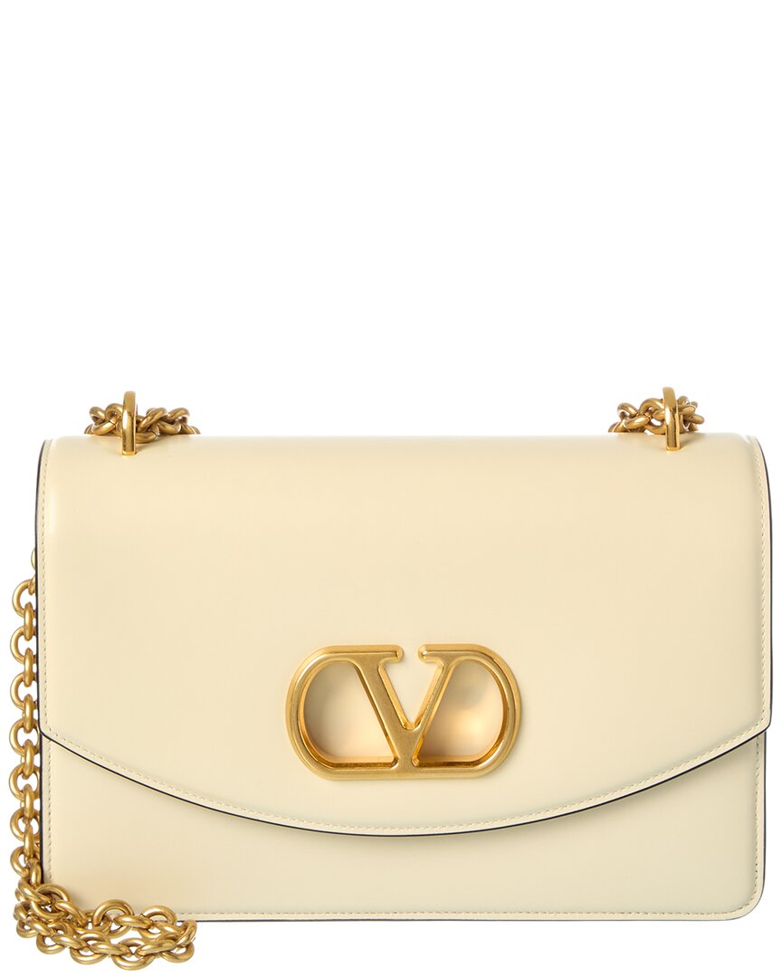 Valentino Vain Small Leather Shoulder Bag In Yellow