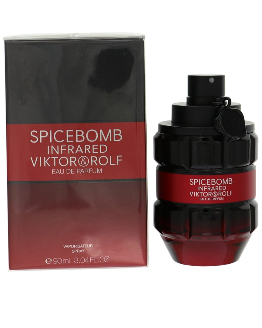 Viktor & Rolf Viktor&rolf Men's 3.04oz Spicebomb Infrared Edp In Burgundy
