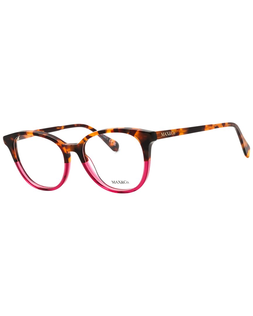 Max & Co By Maxmara Max & Co By Max Mara Women's Mo5109 51mm Optical Frames In Brown
