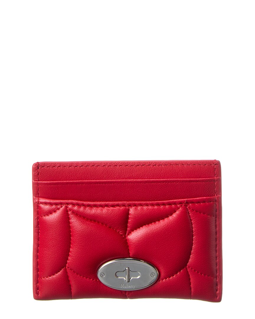 Кожаный футляр для карточек Mulberry Cc Mini Женский красный 29190₽