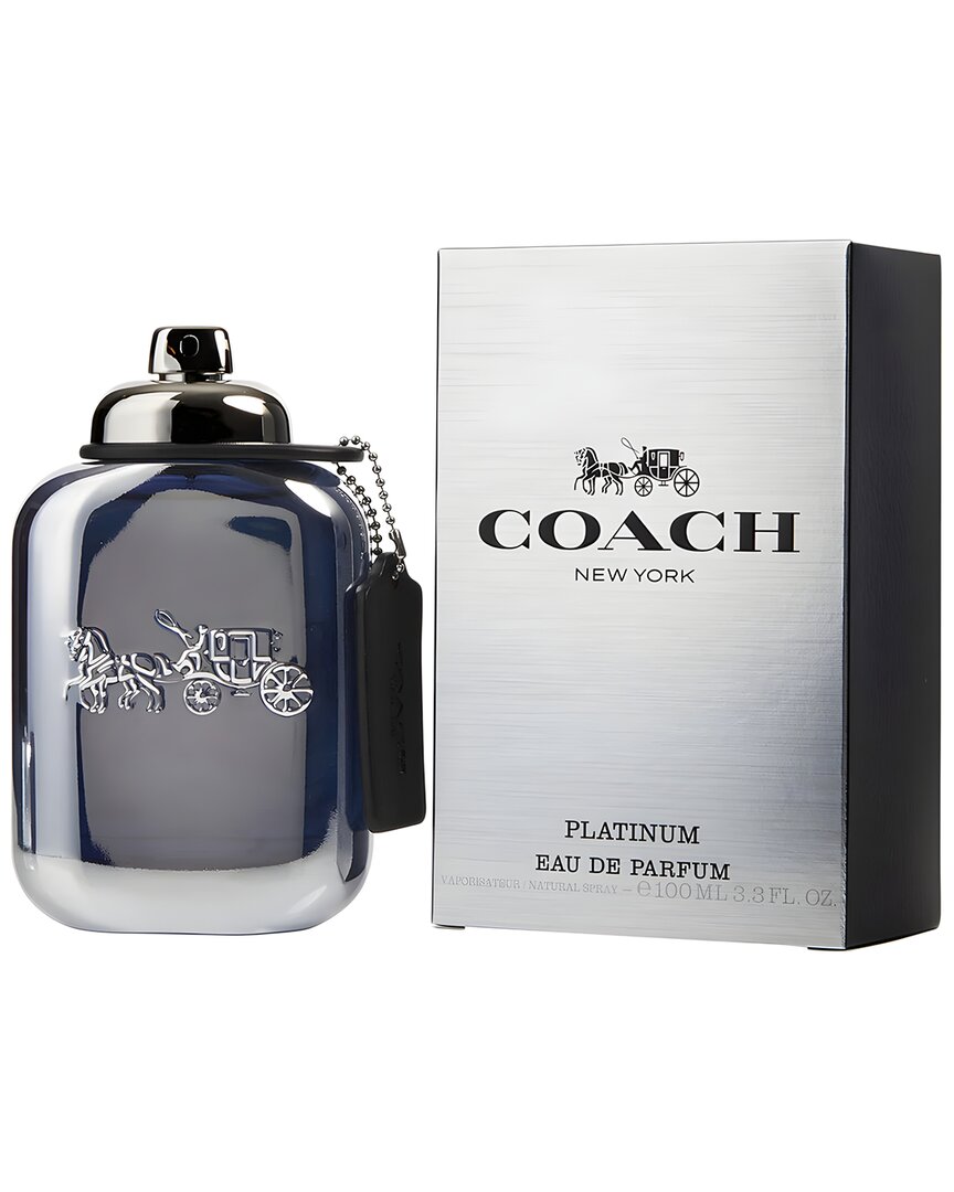 Coach Men's 3.3oz Platinum Edp In Gray