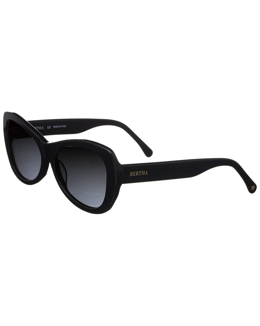 Shop Bertha Women's Brsit101-2 70mm Polarized Sunglasses In Black
