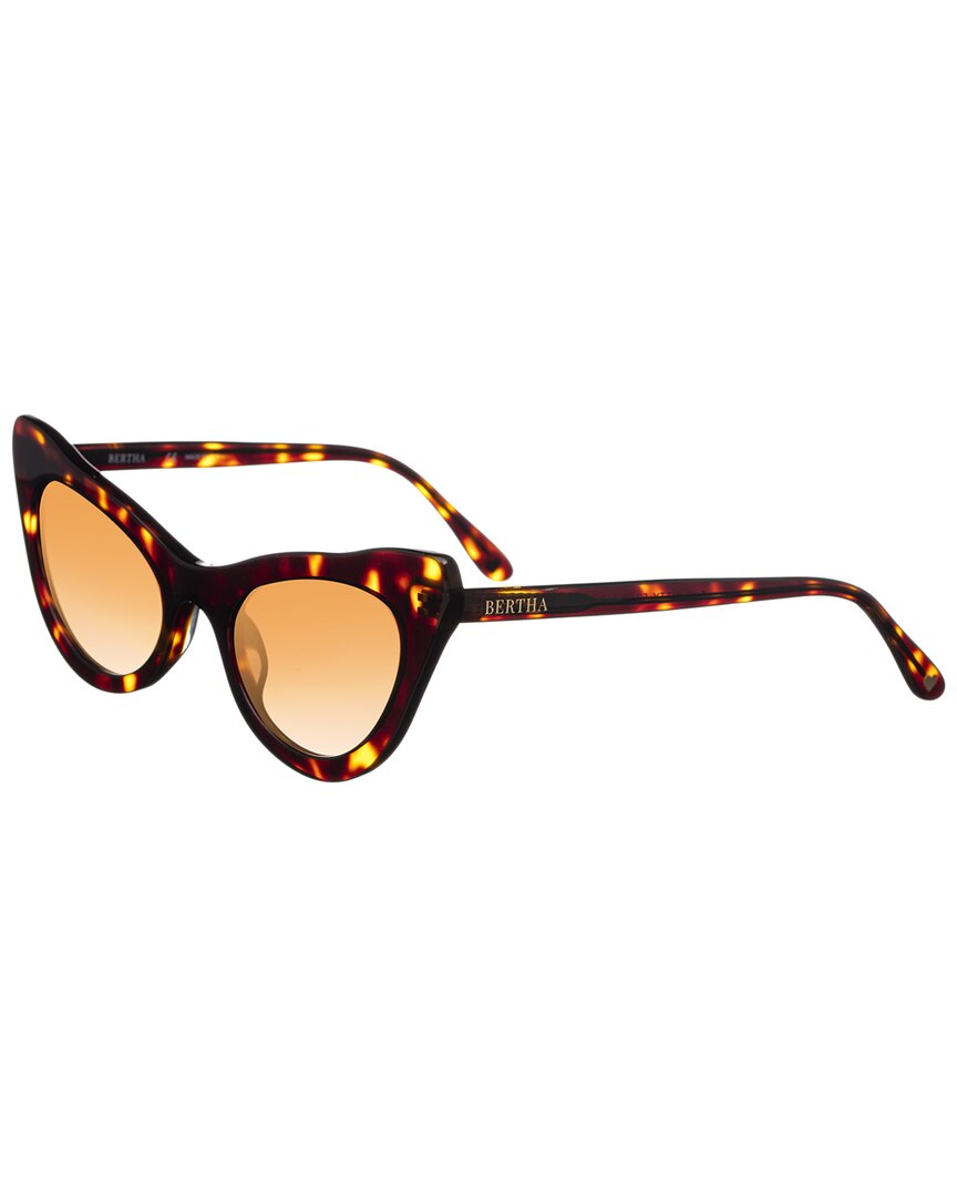 Bertha Ladies Tortoise Cat Eye Sunglasses Brsit104-2 In Brown