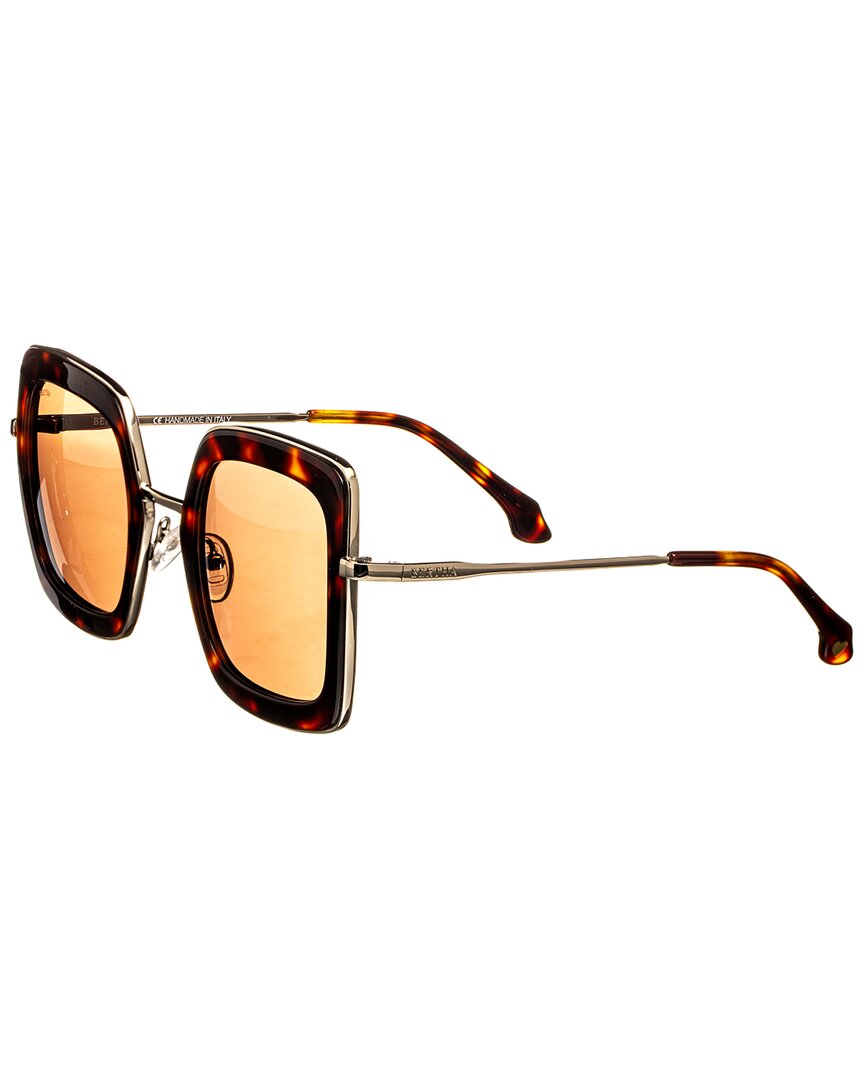 Bertha Women's Brsit108-2 63mm Polarized Sunglasses In Brown
