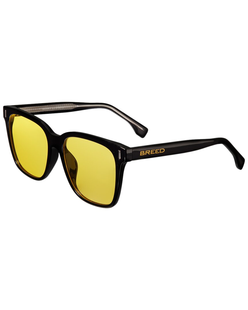 Breed Mens Black Square Sunglasses Bsg066c8 In Black,blue,yellow