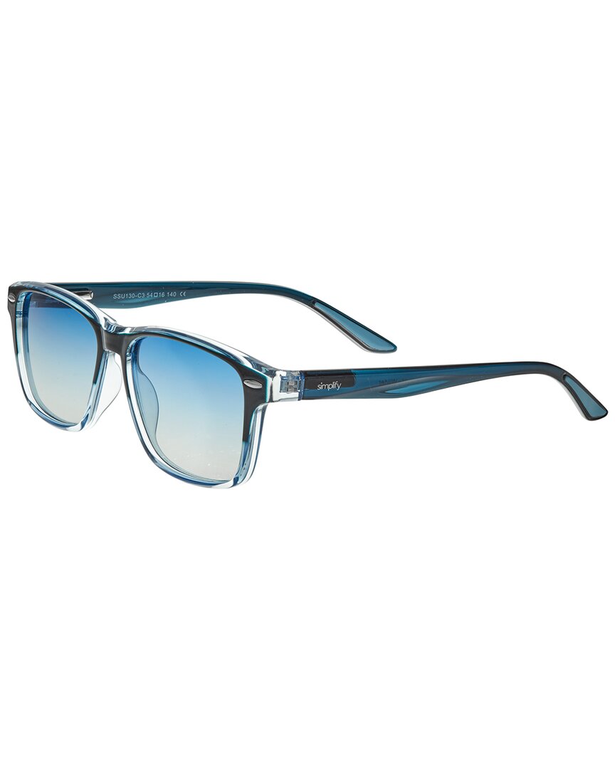 Simplify Unisex Blue Square Sunglasses Ssu130-c3