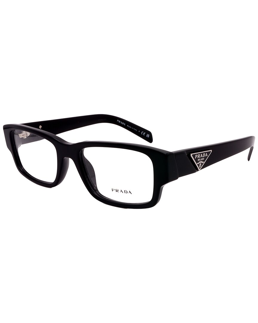 Shop Prada Men's Pr07zv 53mm Optical Frames In Black