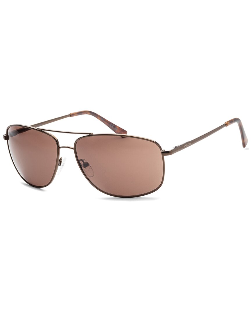 Calvin Klein Men's Ck19137s 63mm Sunglasses In Brown