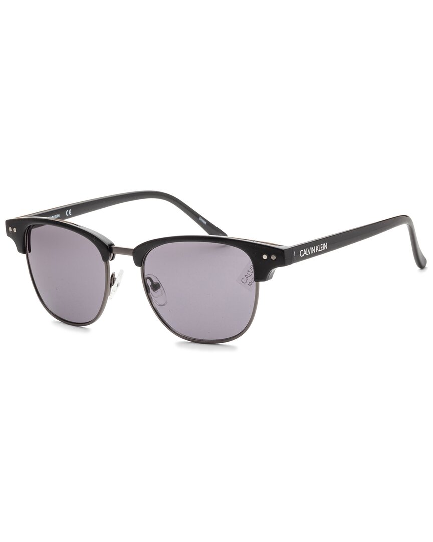 Calvin Klein Grey Square Mens Sunglasses Ck20314s 001 51 In Black