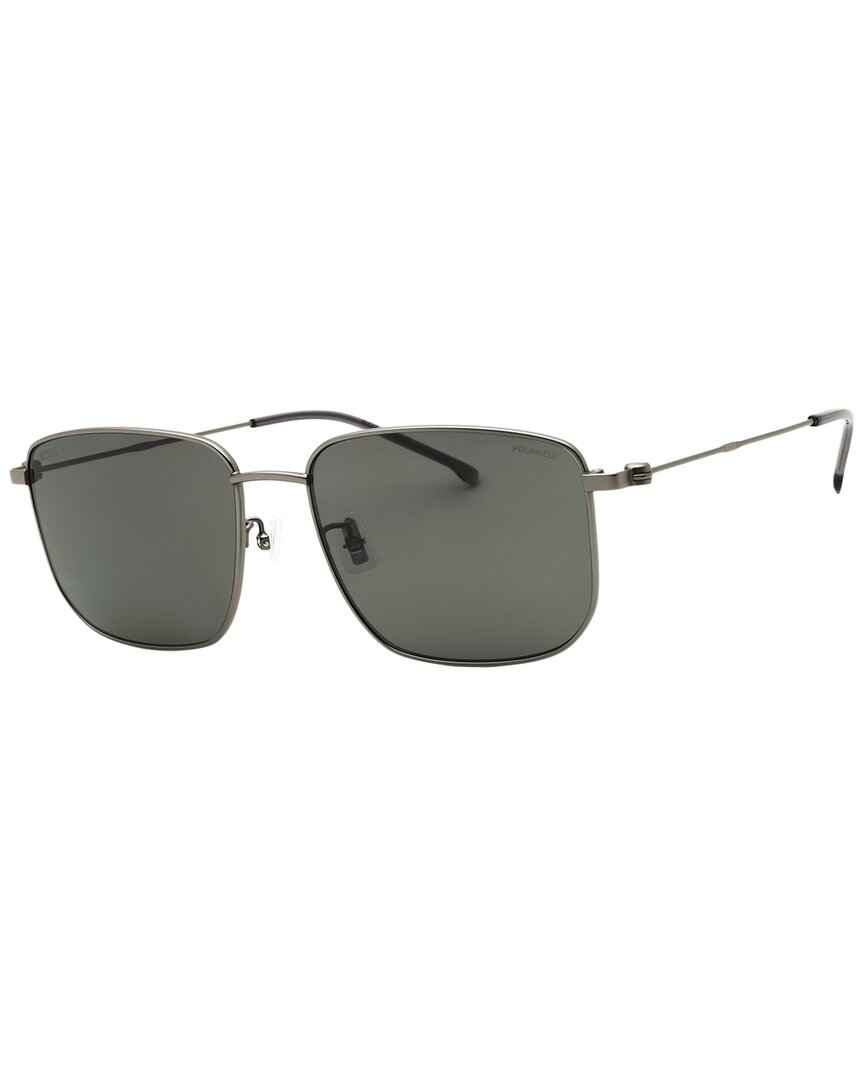 Hugo Boss Men's Boss 1619/f/s 58mm Polarized Sunglasses In Silver