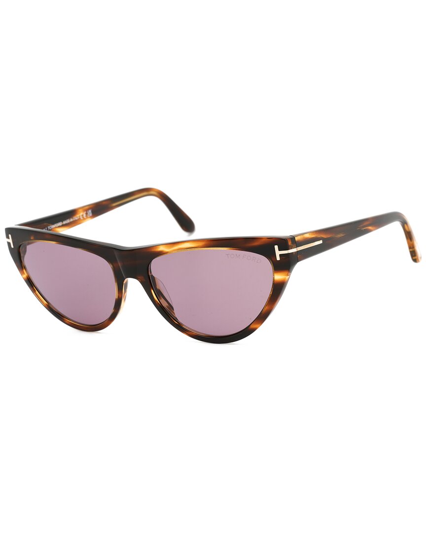 Shop Tom Ford Women's 56mm Sunglasses In Brown