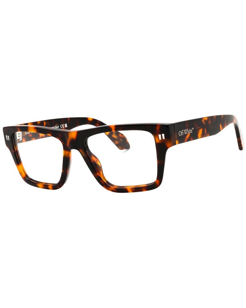 Off-white ™ Men's Style 75 53mm Optical Frames In Brown