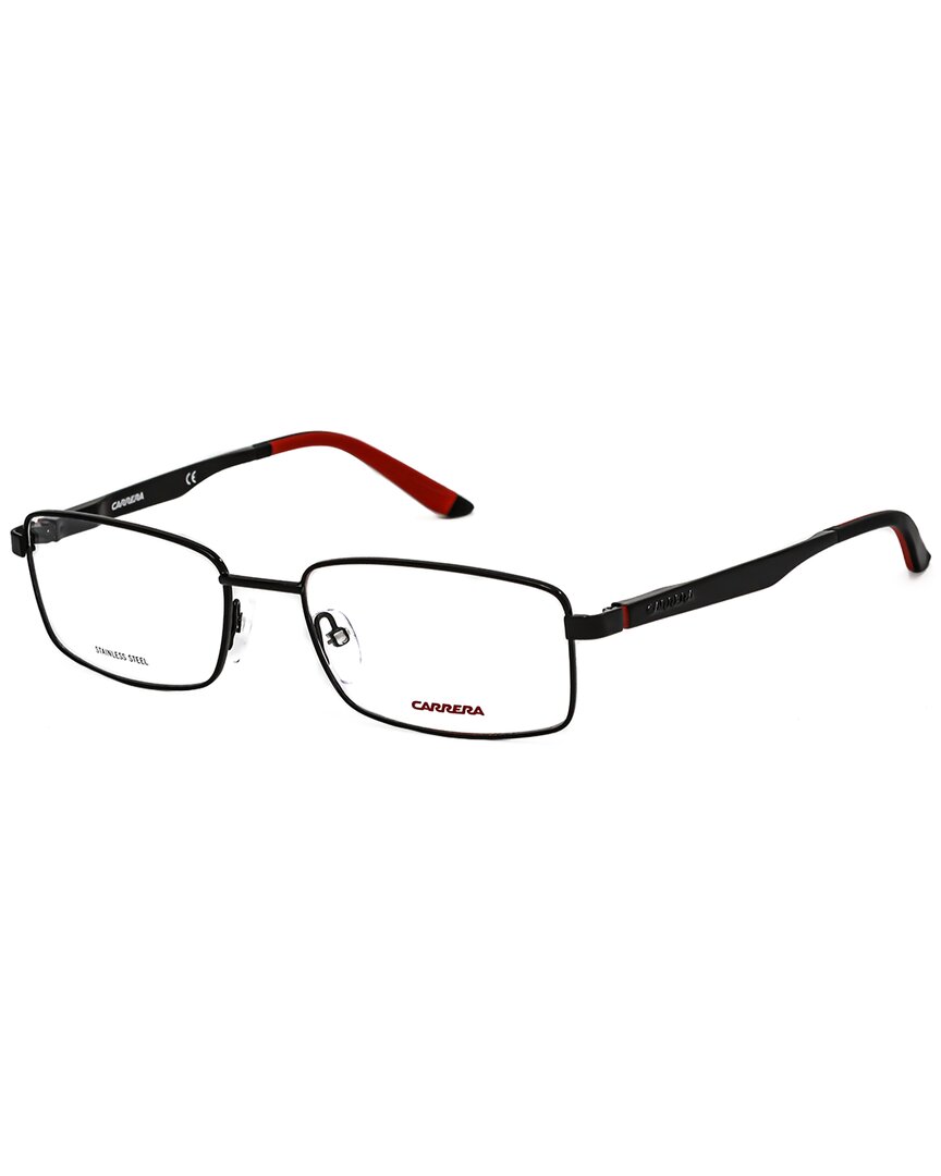 Carrera 8812 0006 00 Rectangular Eyeglasses 55 Mm In Black