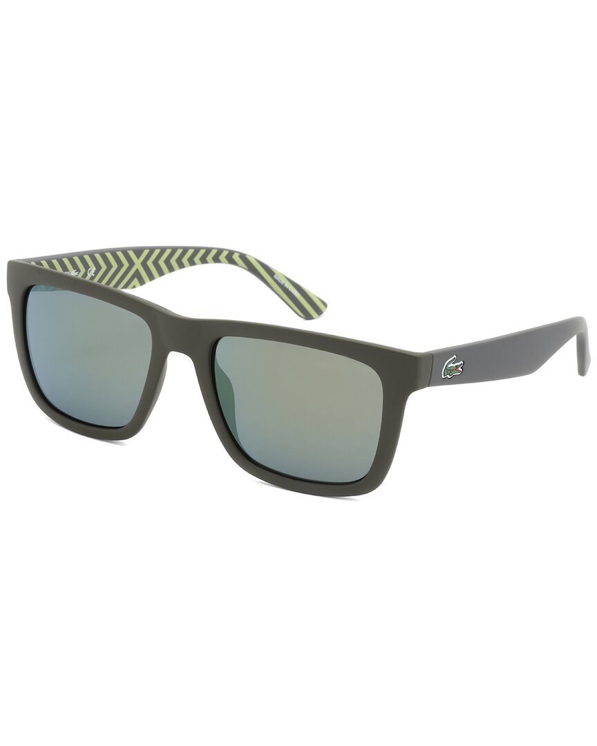 Shop Lacoste Men's L750s 318 54mm Sunglasses In Green