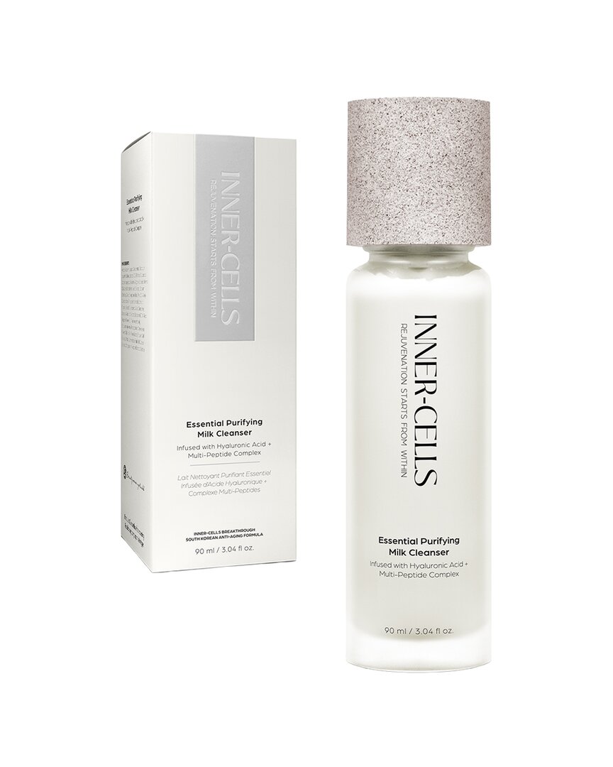 Inner Cells Unisex 3oz Essential Purifying Milk Cleanser Infused With Hyaluronic Acid + Multi-peptid In White