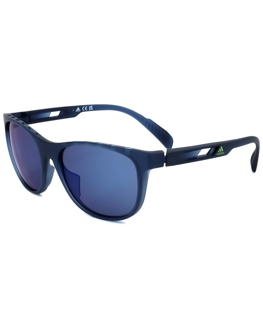 Adidas Originals Adidas Sport Unisex Sp0022 55mm Sunglasses In Blue