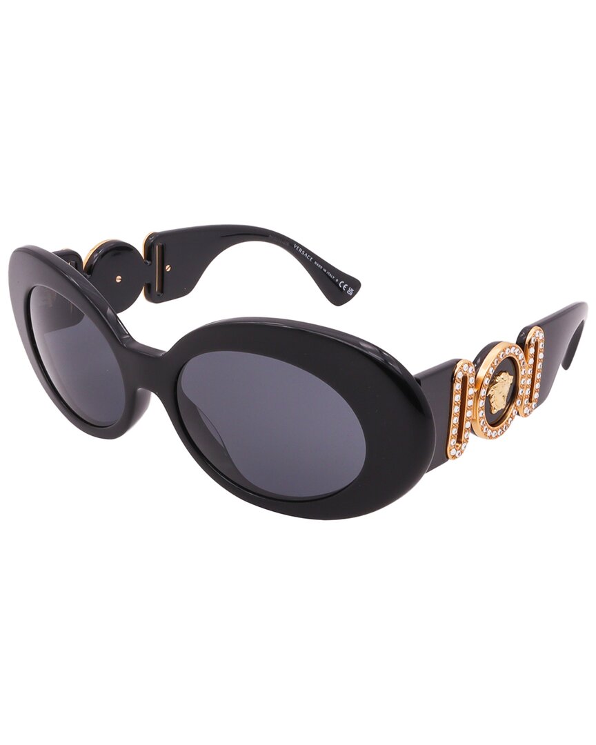 Shop Versace Women's Ve4426bu 54mm Sunglasses In Black
