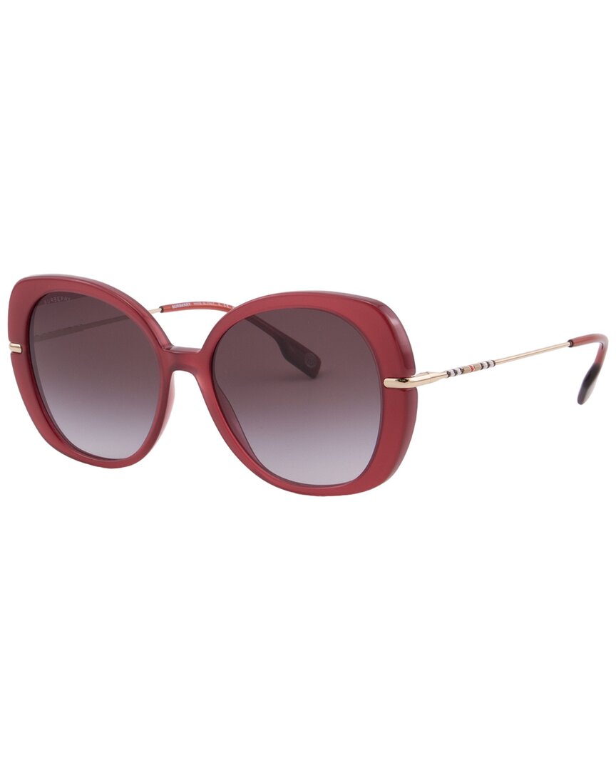 Burberry Unisex Be4374 55mm Sunglasses In Red