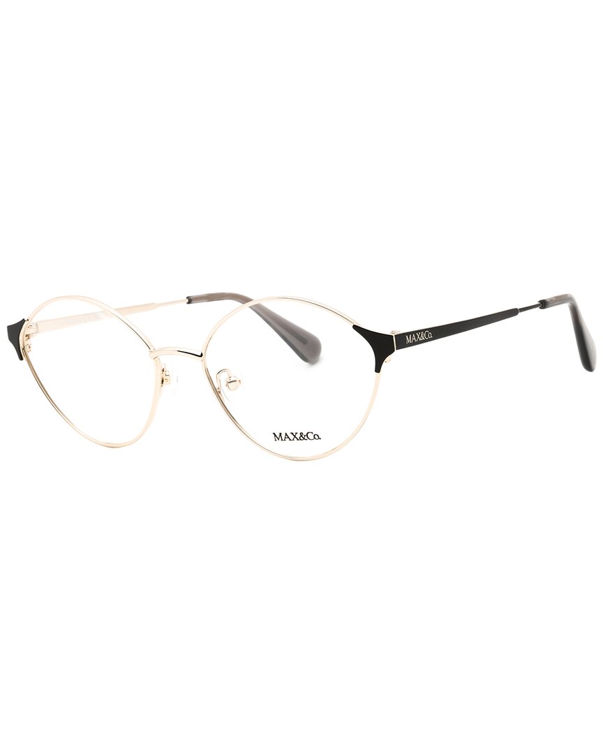 Max & Co By Maxmara Max & Co By Max Mara Women's Mo5119 52mm Optical Frames In Gold