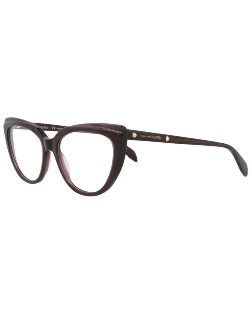 Alexander Mcqueen Women's Am0253o 53mm Optical Frames In Black