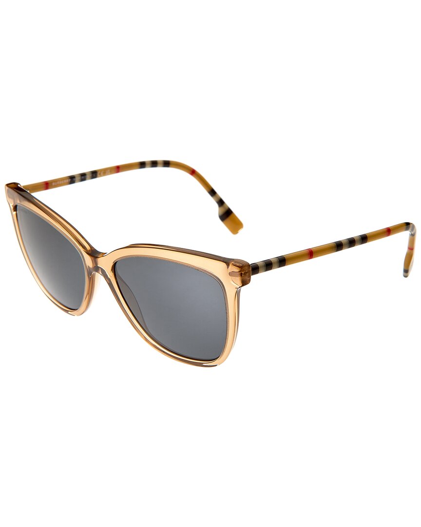 Burberry Grey Square Ladies Sunglasses Be4308f 385687 56 In Brown