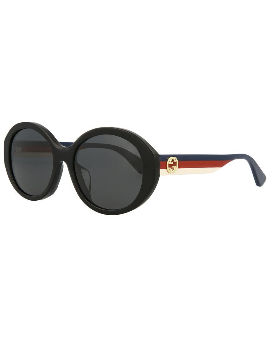 Shop Gucci Women's Gg0279sa 57mm Sunglasses In Black