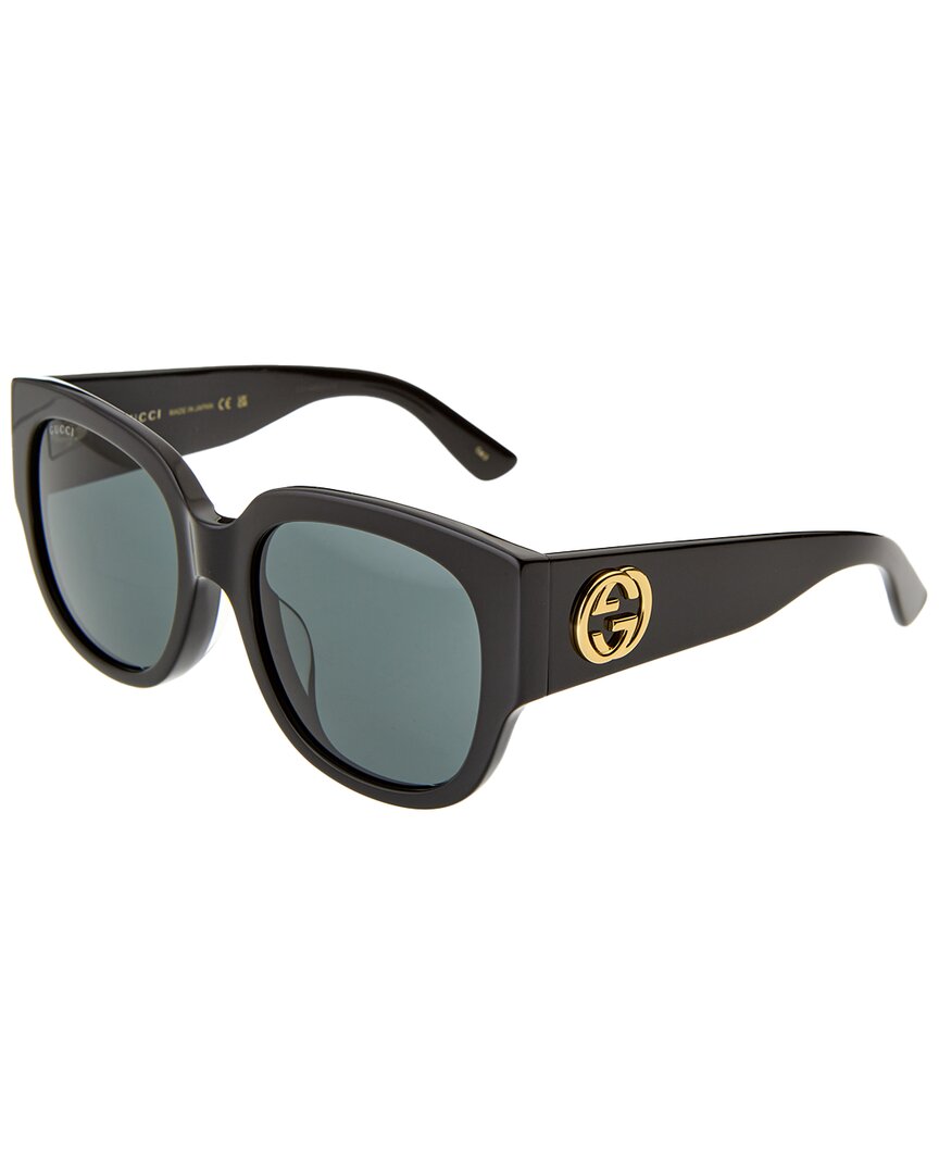 Gucci Gg0142san W 001 Square Sunglasses In Black