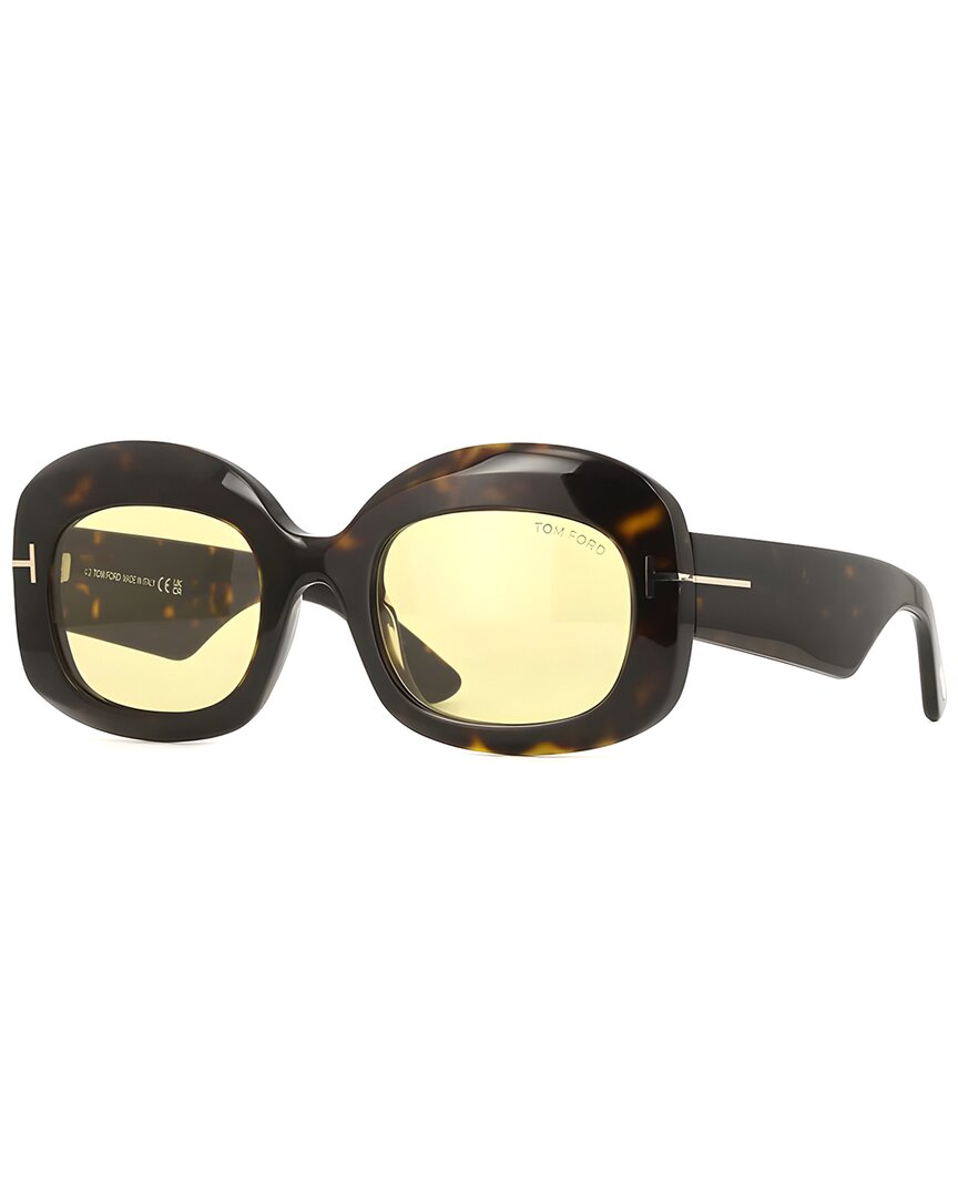 Tom Ford Women's Ft1219 53mm Sunglasses In Brown