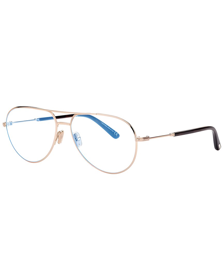 Tom Ford Men's Ft5829-b 57mm Optical Frames In Gold