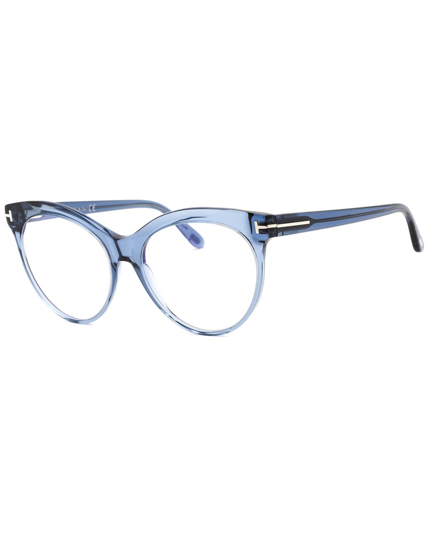 Tom Ford Women's Ft5827-b 55mm Optical Frames In Blue