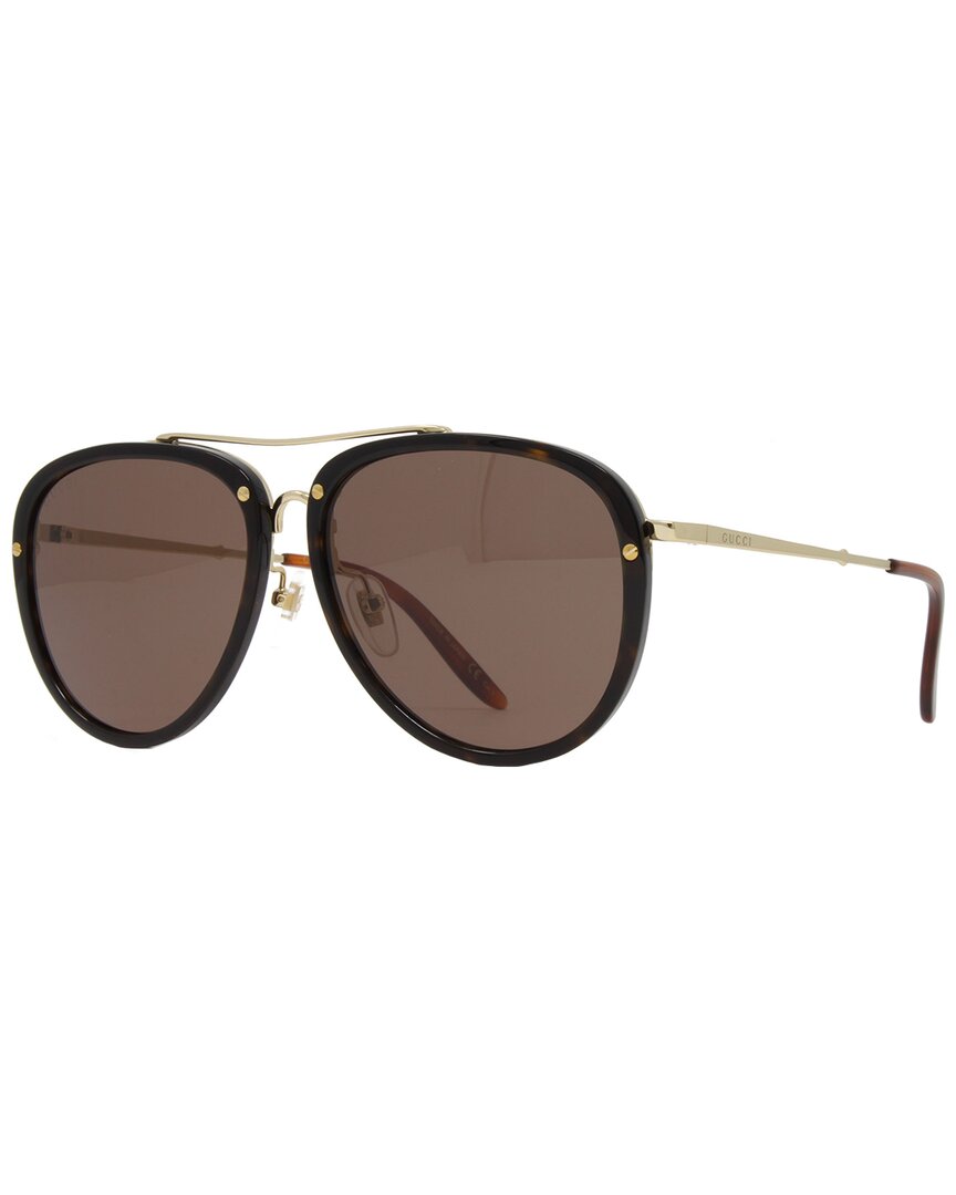 Gucci Men's Gg0662s 56mm Sunglasses In Brown
