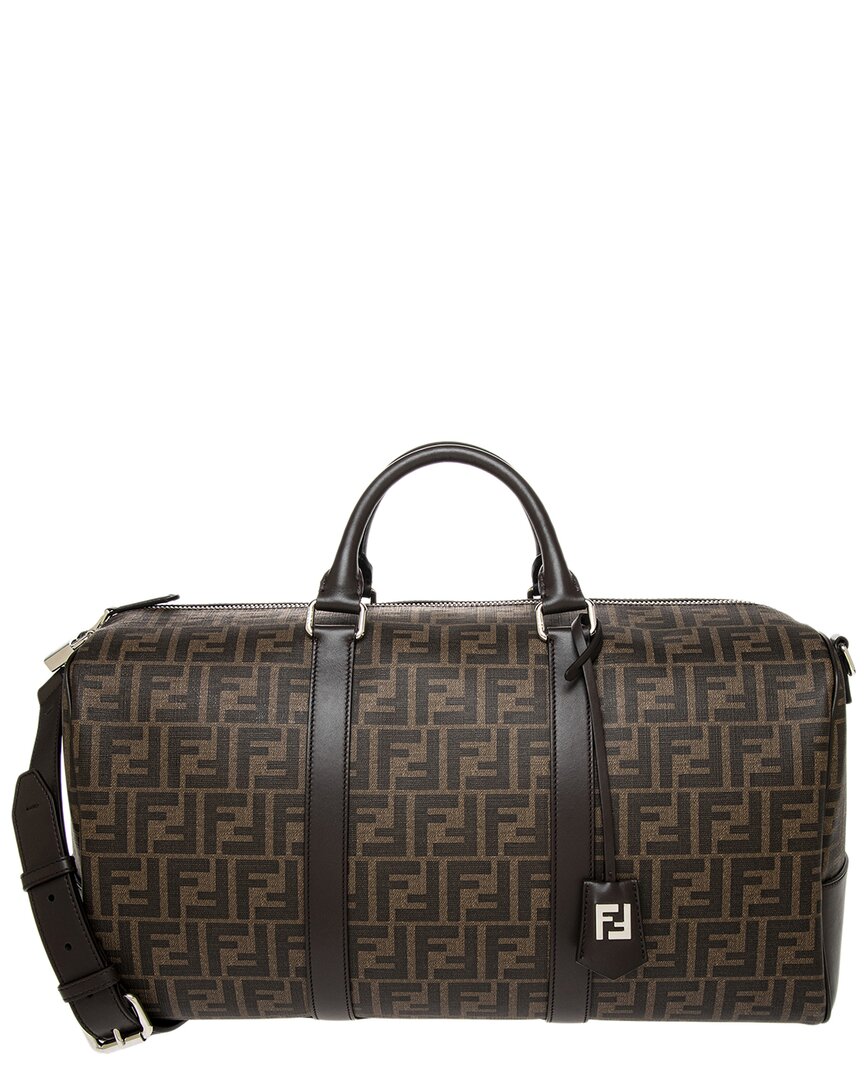 Fendi Ff Medium Canvas & Leather Duffel Bag In Multi