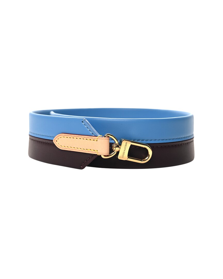Pre-owned Louis Vuitton Blue Glacial Calfskin Leather Cluny Mm Shoulder Strap (authentic  Pre-loved)