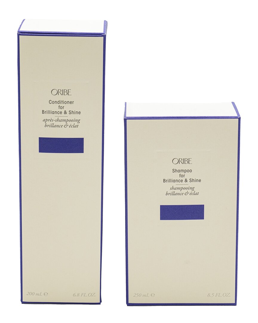 Oribe Unisex 8.5,6.8oz Shampoo & Conditioner For Brilliance And Shine In White