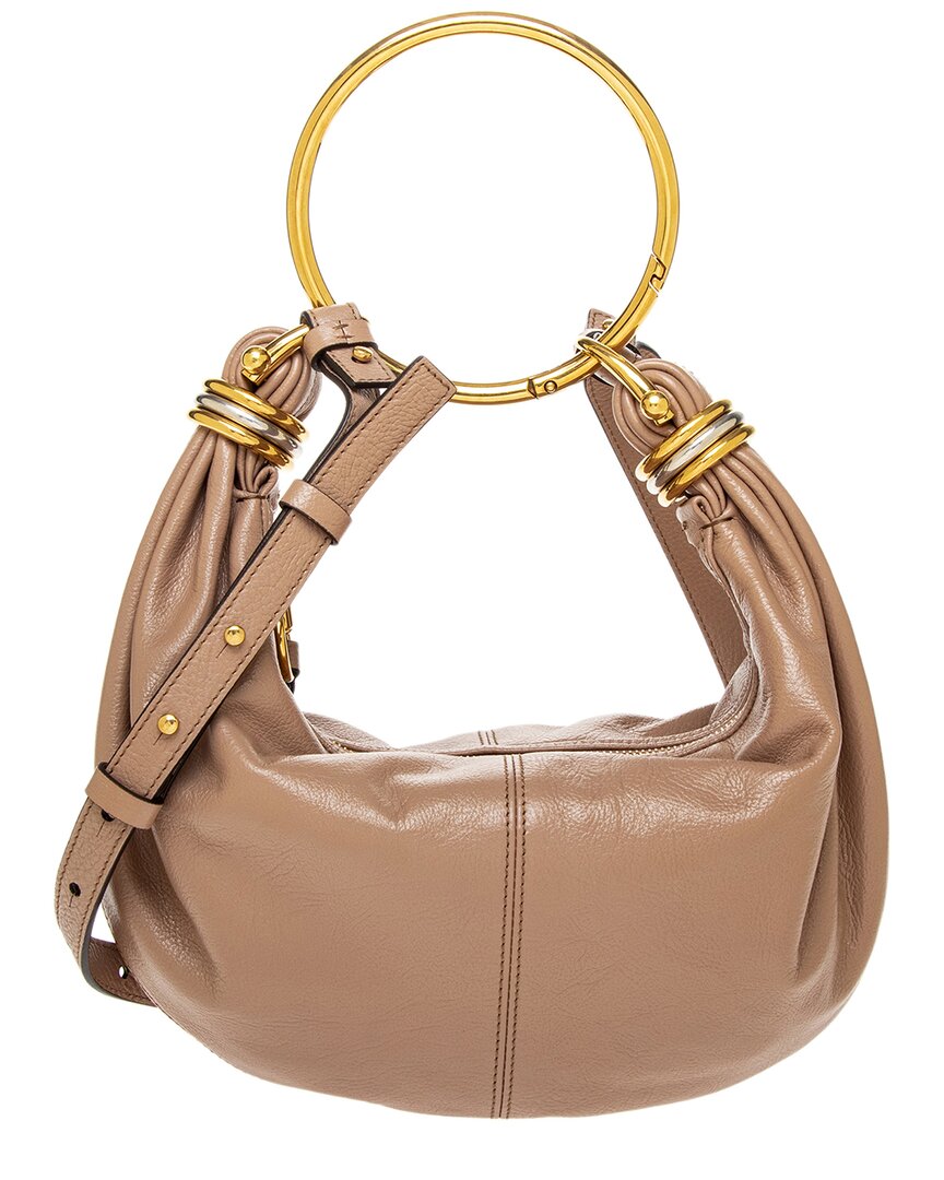 Chlo Bracelet Small Leather Hobo Bag