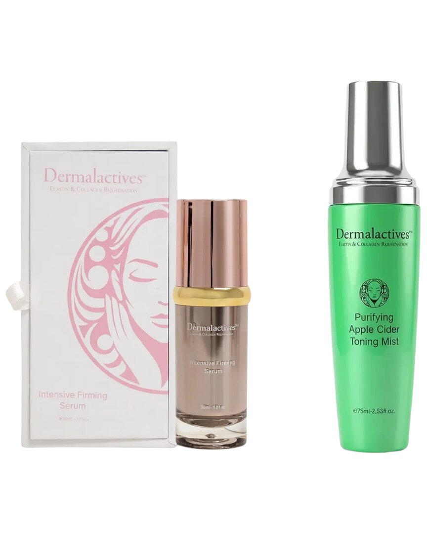 Dermalactives 1oz Intensive Firming Eye Serum+ Purifying Apple Cider Toner Mist 2pc Set