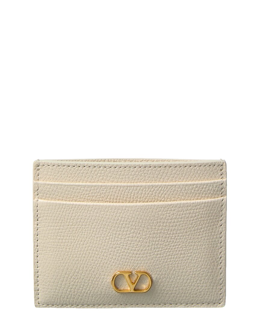 Valentino Garavani Valentino Vlogo Signature Leather Card Holder