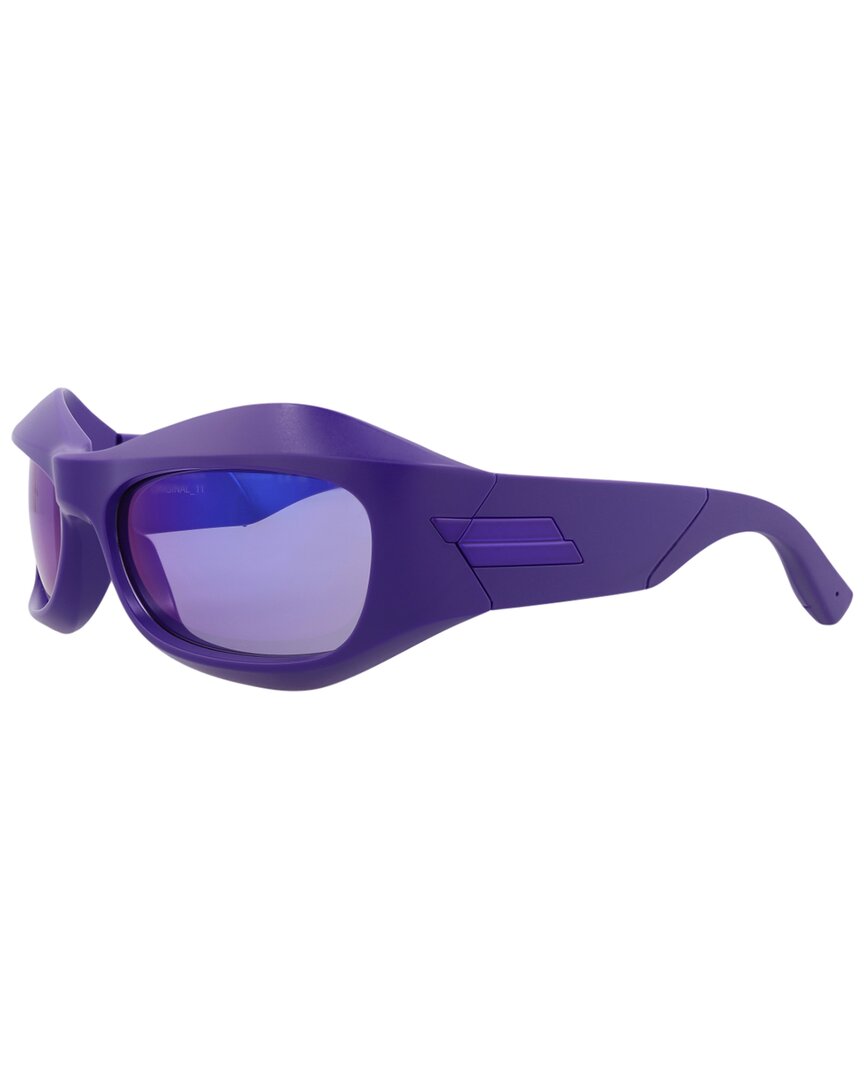 Shop Bottega Veneta Unisex Bv1086s 63mm Sunglasses In Purple