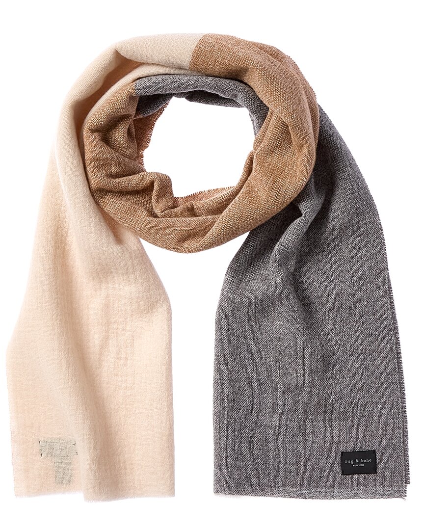 Rag & Bone Millie Wool Scarf In Gray