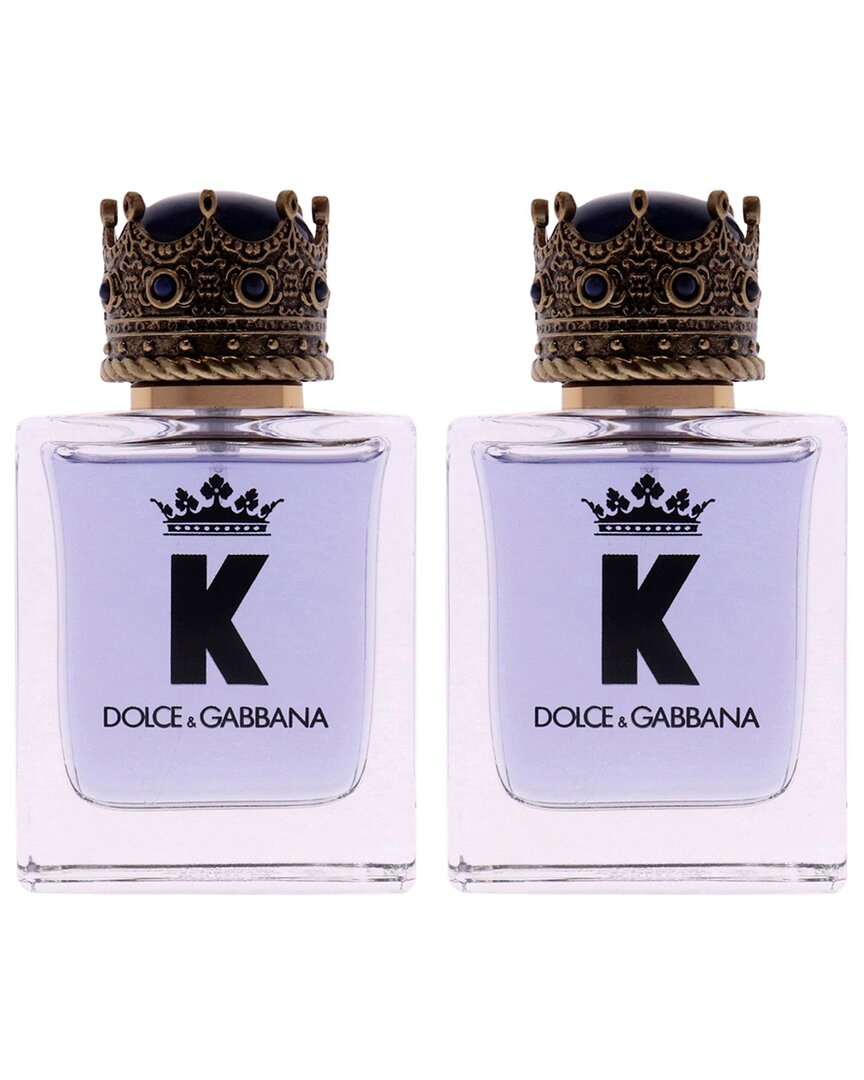 Dolce & Gabbana Men's 1.7oz K Edt Spray Pack Of 2
