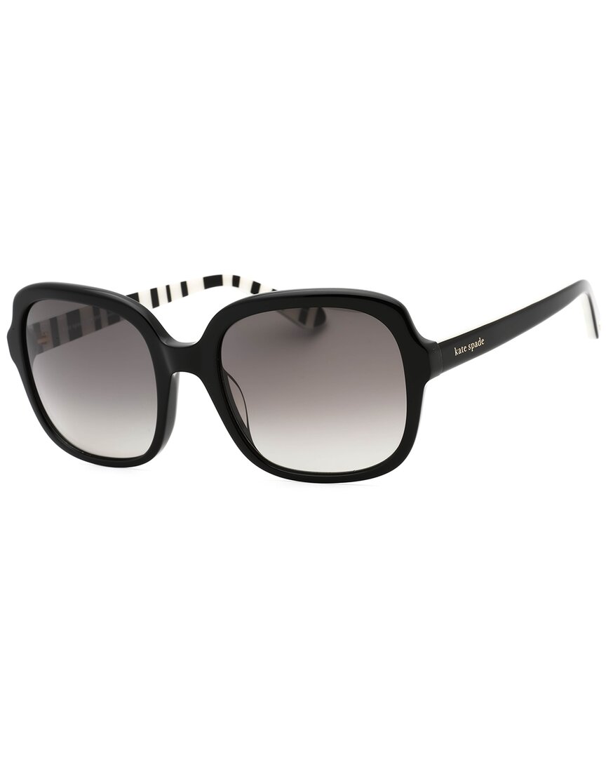 Kate Spade New York Women's Babbette/g/s 55mm Polarized Sunglasses In Black