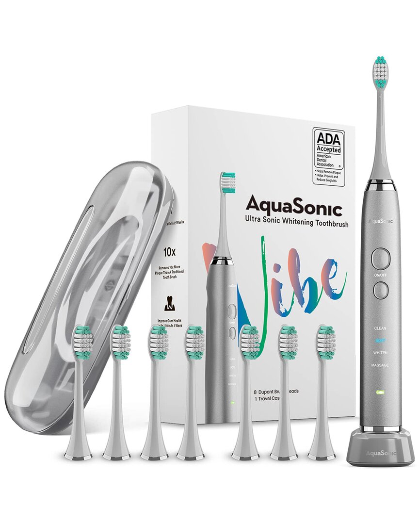 Aquasonic Vibe Ultrasonic Whitening Toothbrush Set