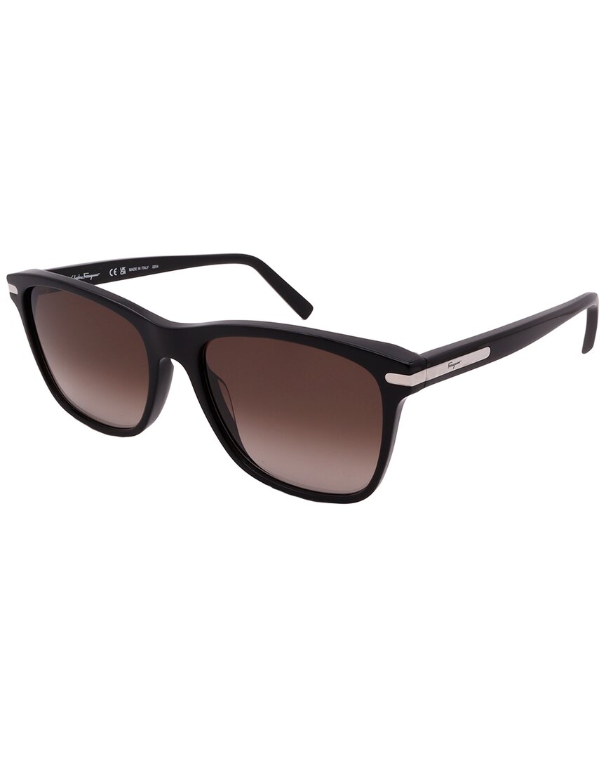 Ferragamo Men's Sf992s 57mm Sunglasses In Black